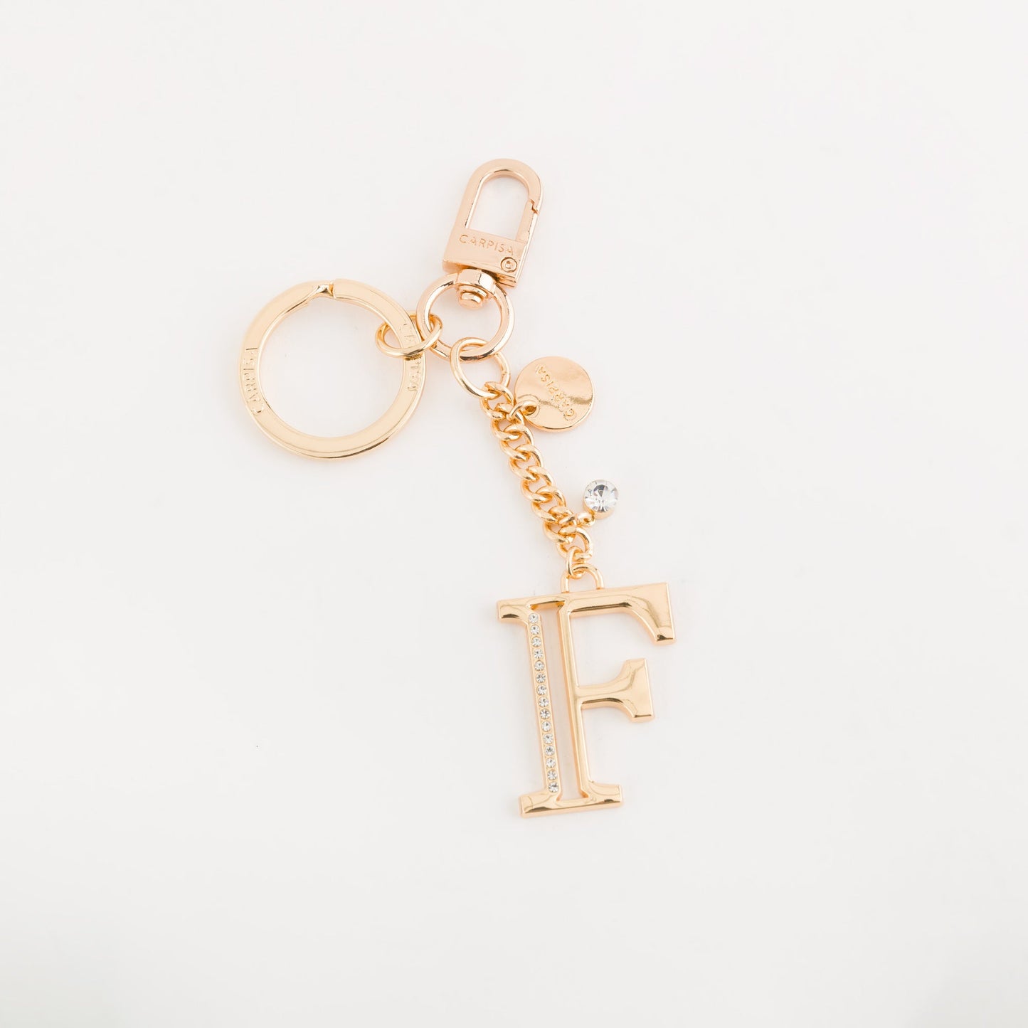 Metal key ring accessory - Glare letters keychain