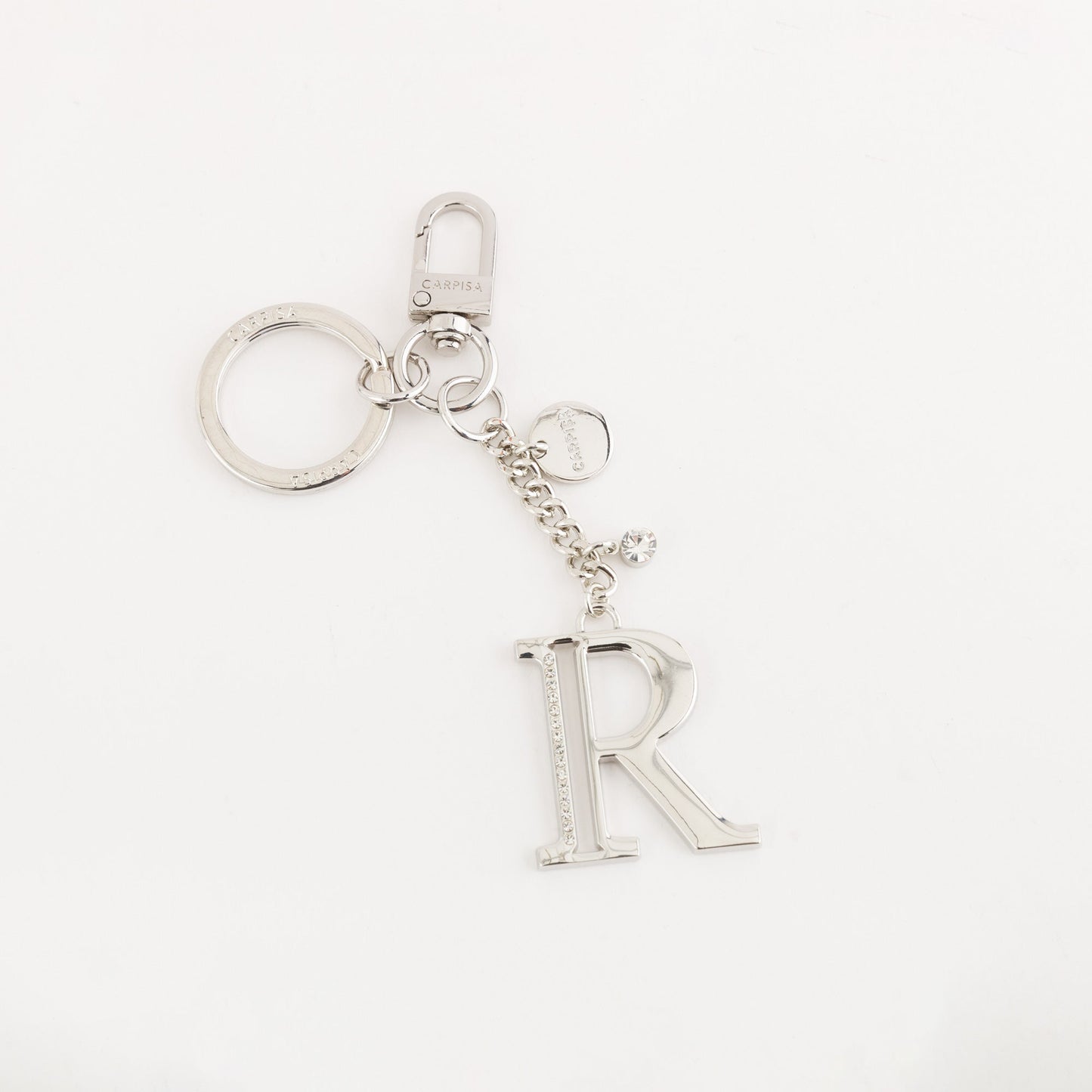 Metal key ring accessory - Glare letters keychain