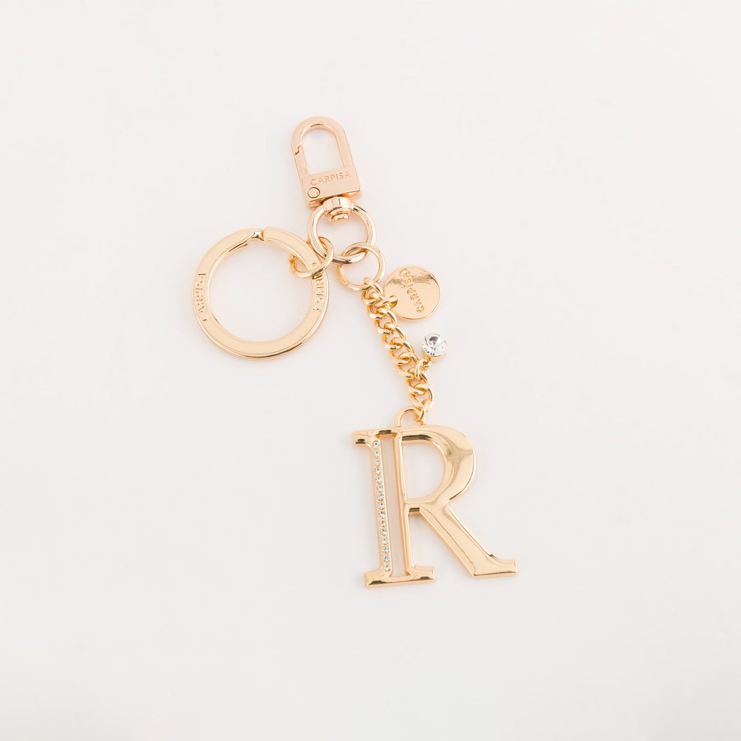 Metal key ring accessory - Glare letters keychain