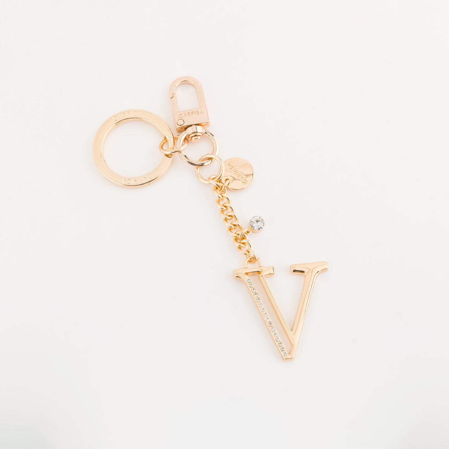 Metal key ring accessory - Glare letters keychain