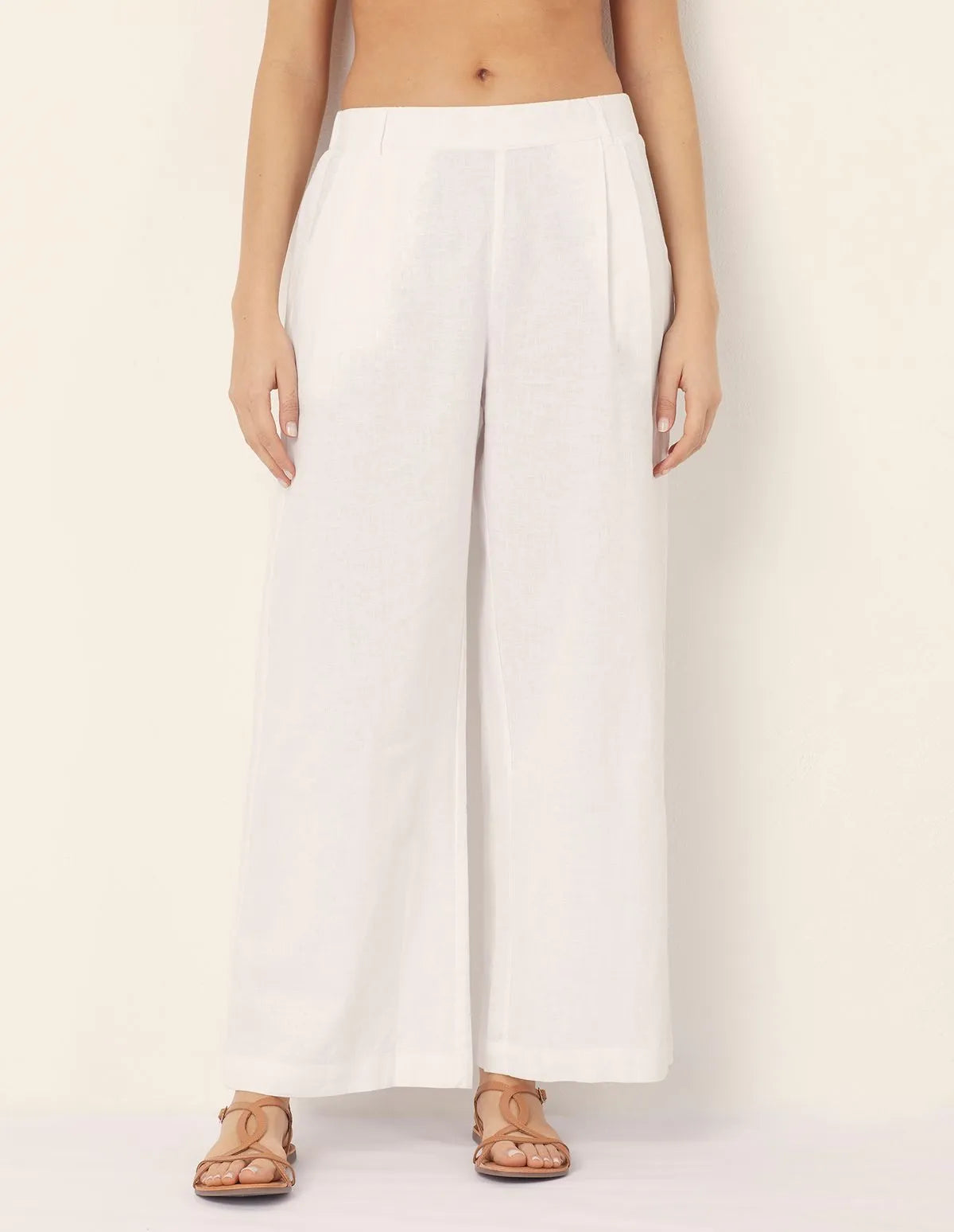 Cotton / Linen - Full - long trousers