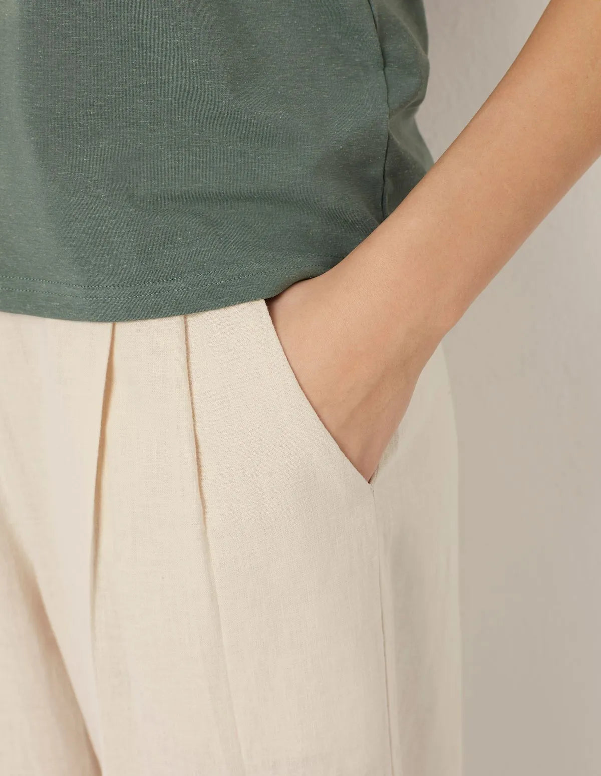 Cotton / Linen - Full - long trousers