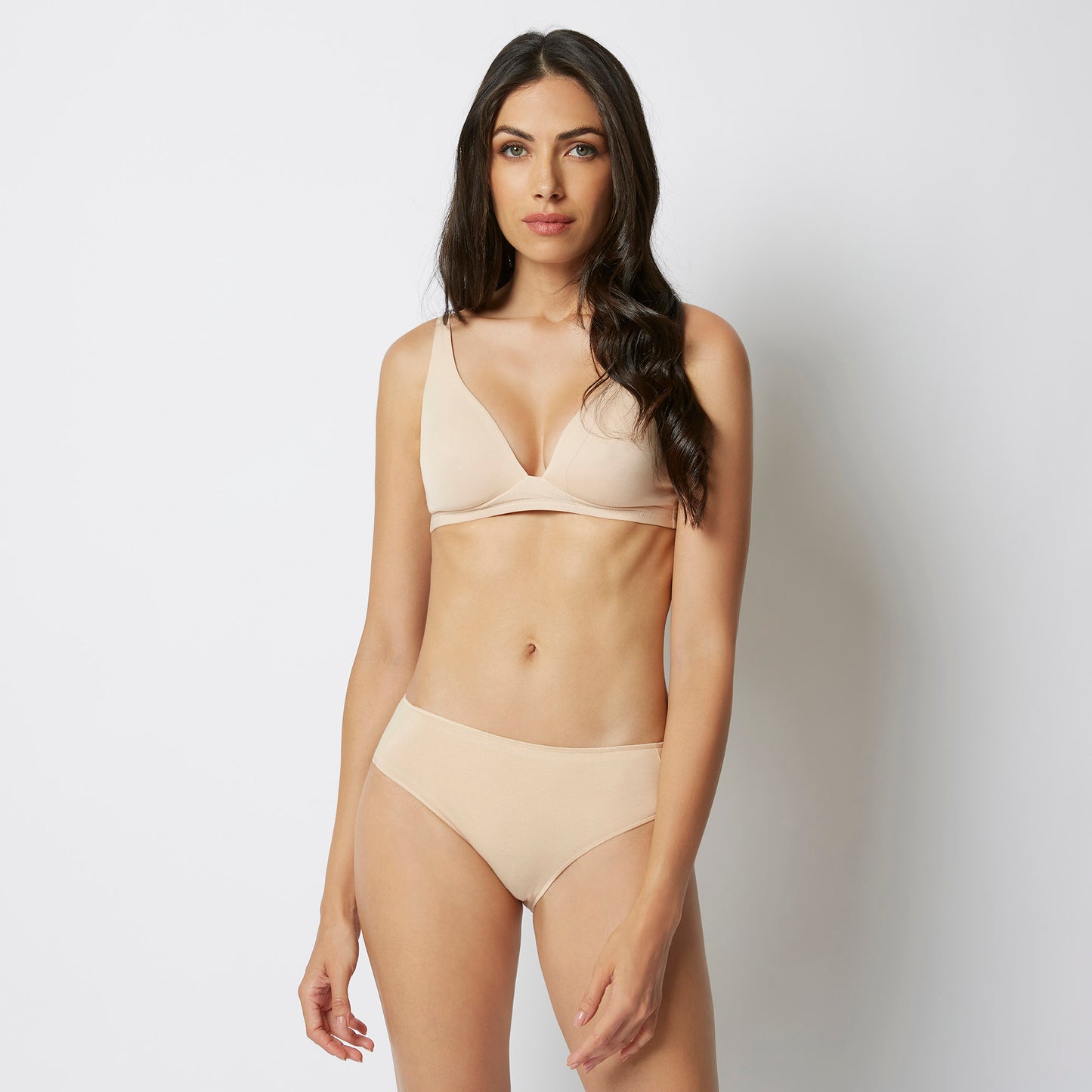 Moulded triangle bra with pad inserts - BUTTERFLY