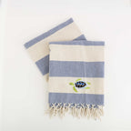 Carpisa Crna Gora – Turtle beach towel 2 – Natural/Blue Navy – AAD55801446 – Image 1