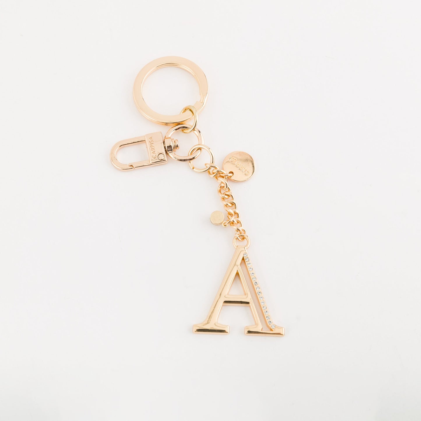 Metal key ring accessory  -  Glare letters keychain