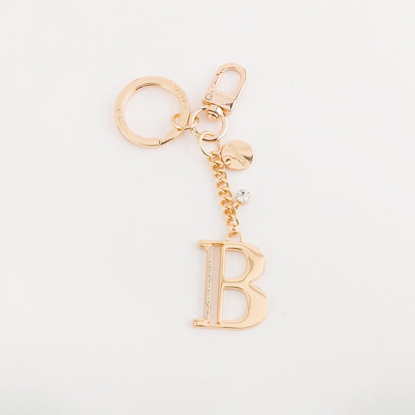 Metal key ring accessory  -  Glare letters keychain