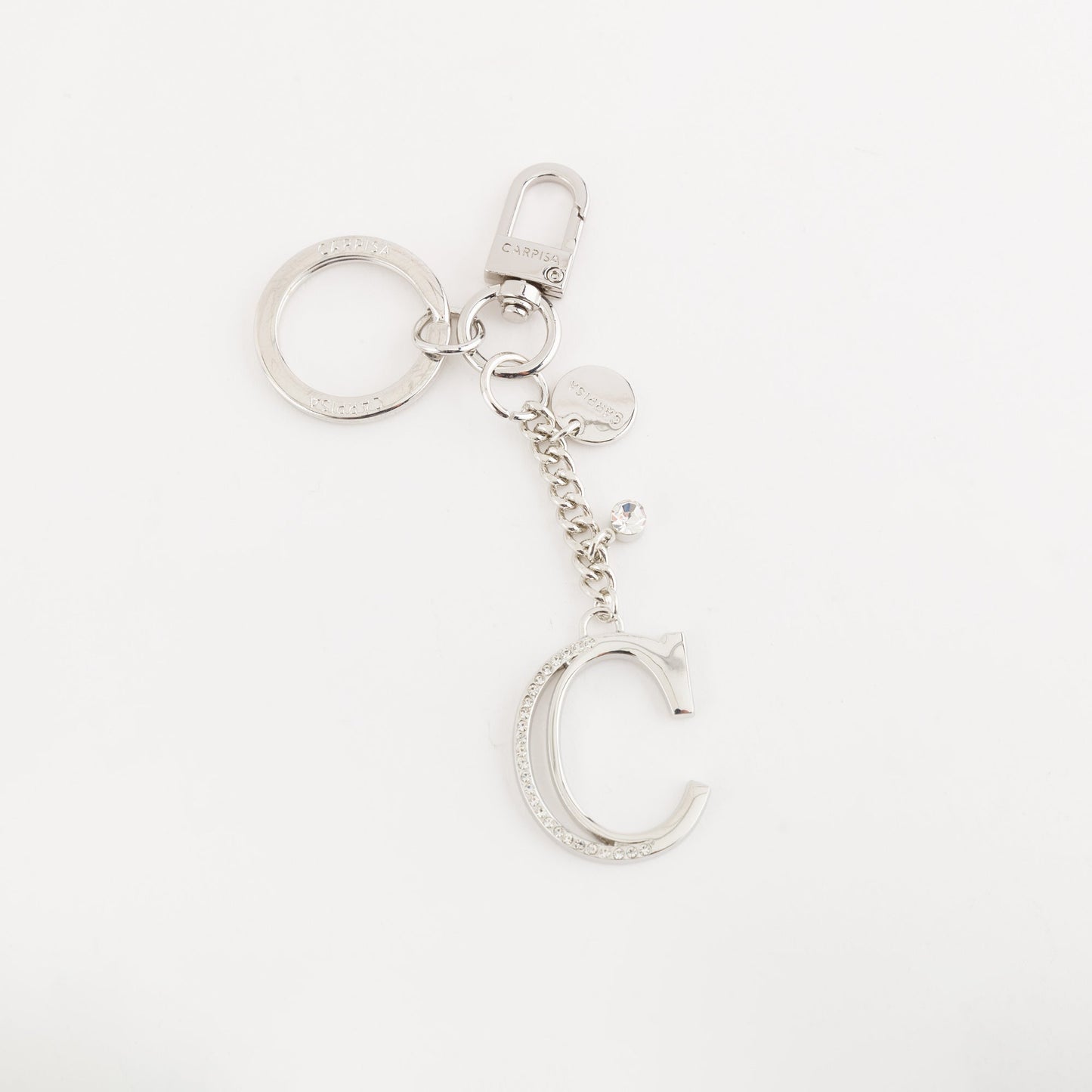 Metal key ring accessory  -  Glare letters keychain