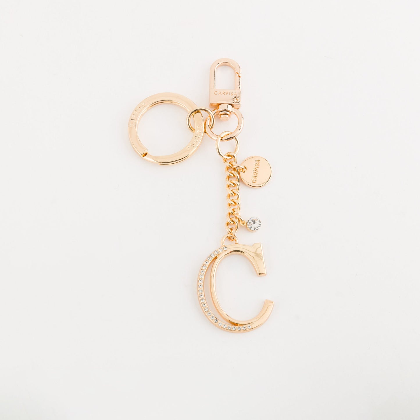 Metal key ring accessory  -  Glare letters keychain