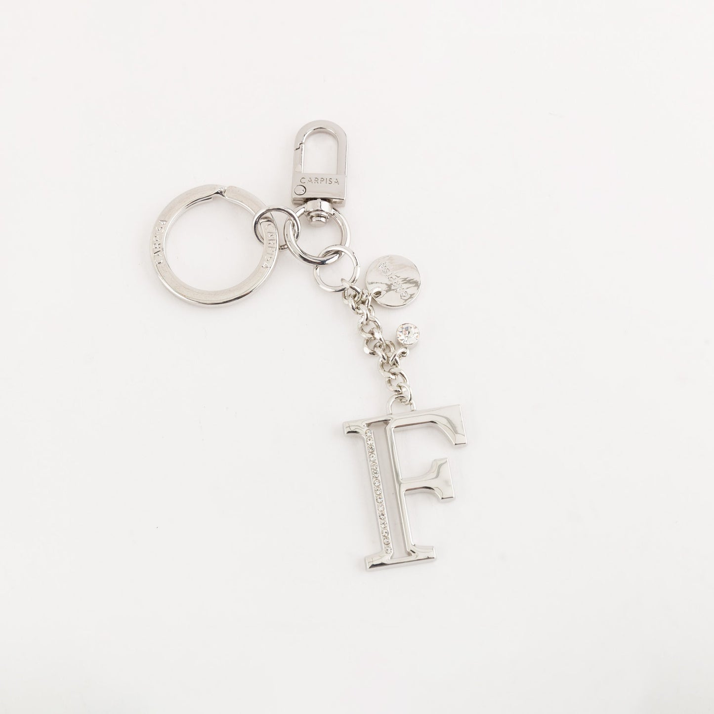 Metal key ring accessory  -  Glare letters keychain