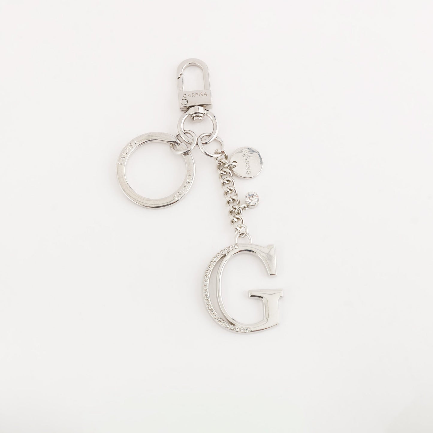 Metal key ring accessory  -  Glare letters keychain