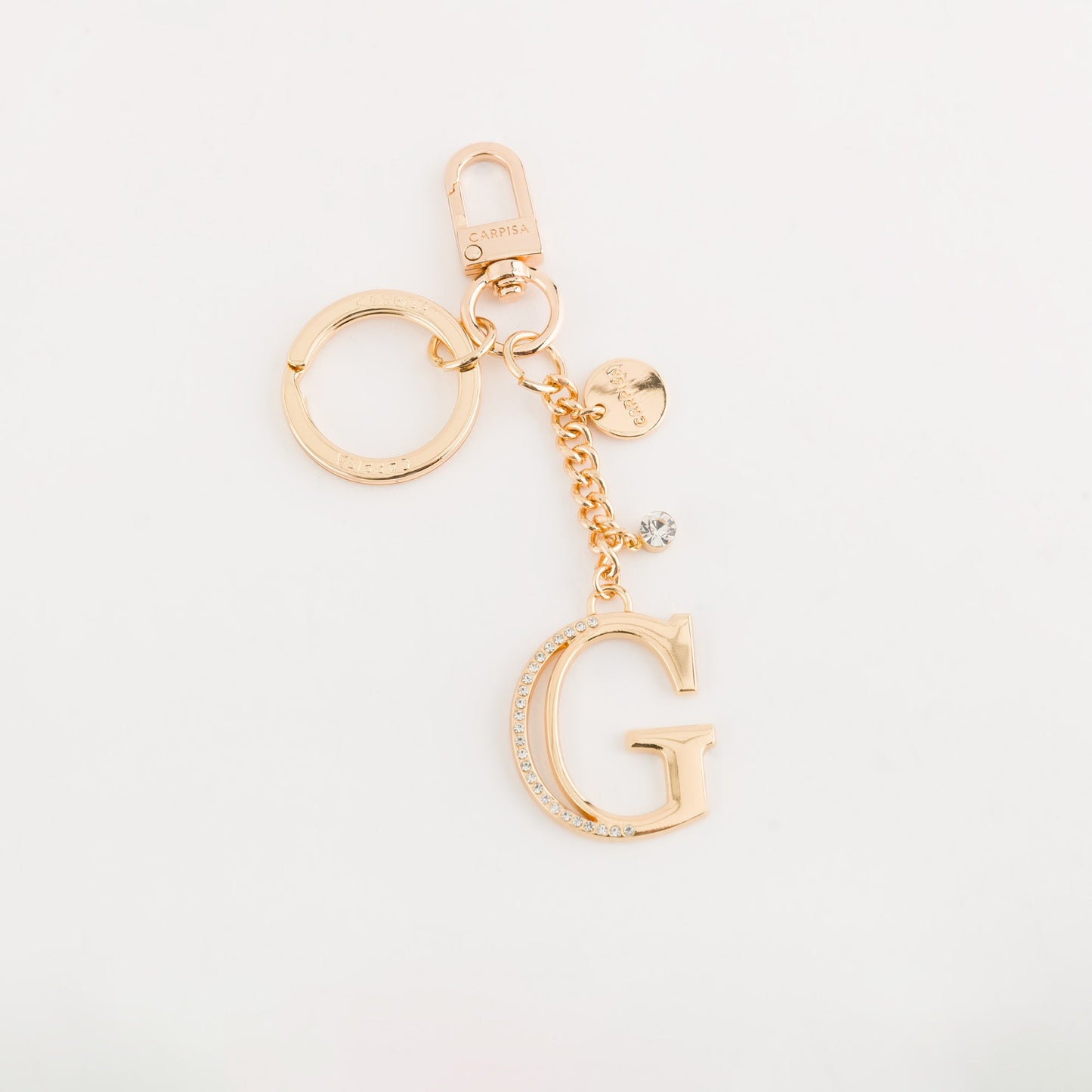 Metal key ring accessory  -  Glare letters keychain