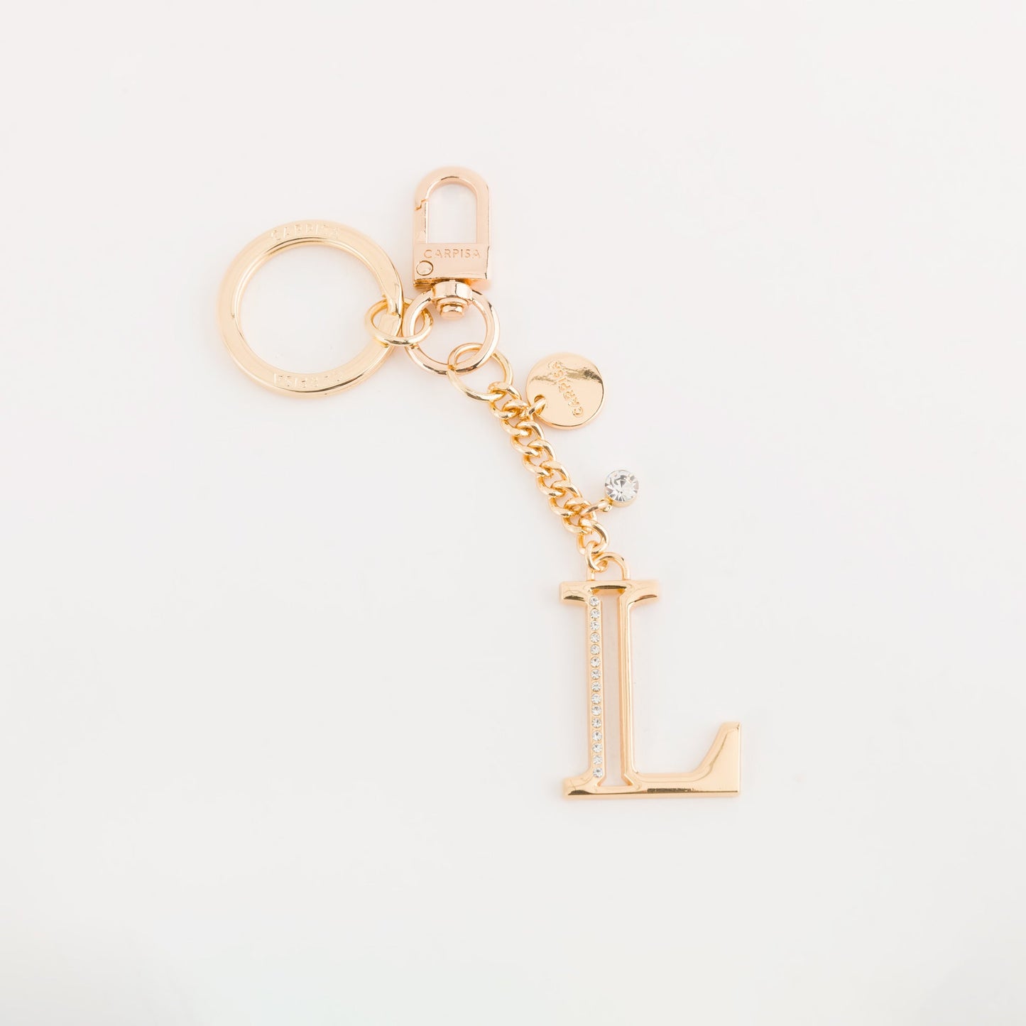 Metal key ring accessory  -  Glare letters keychain