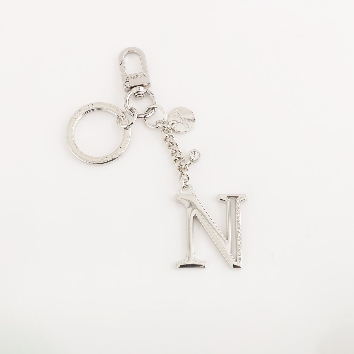 Metal key ring accessory  -  Glare letters keychain