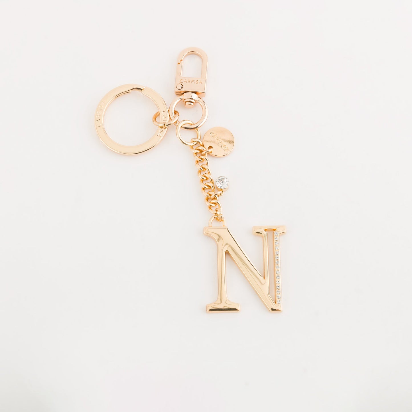 Metal key ring accessory  -  Glare letters keychain