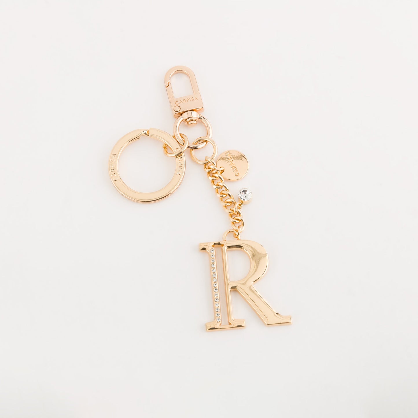 Metal key ring accessory  -  Glare letters keychain