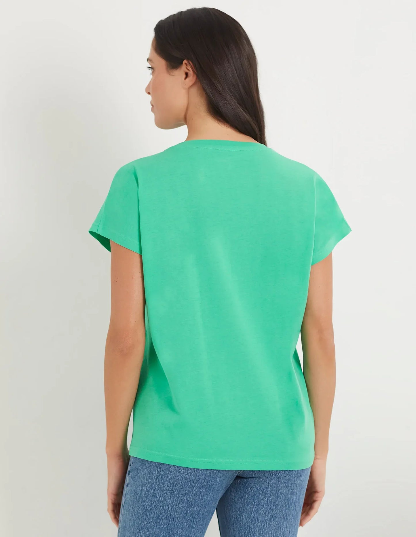 Women's Solid Color Short Sleeved Shirt - Light Cotton