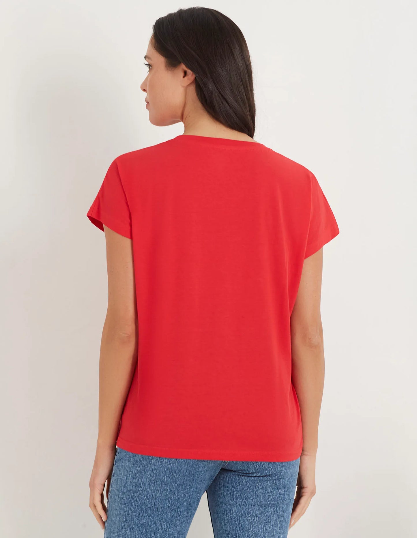 Women's Solid Color Short Sleeved Shirt - Light Cotton