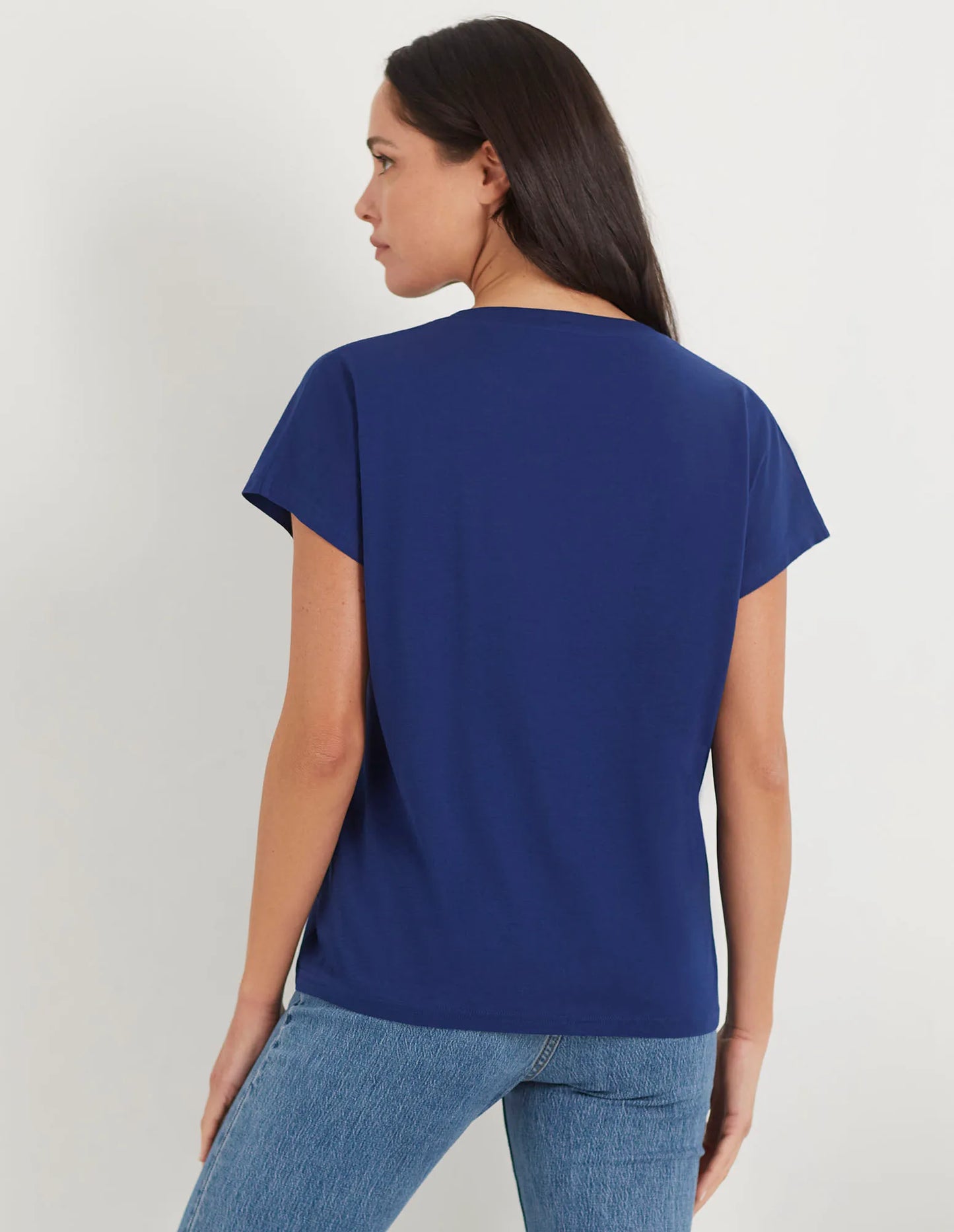 Women's Solid Color Short Sleeved Shirt - Light Cotton