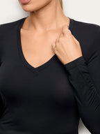 Yamamay Montenegro Long-sleeve v neck T-shirt | AMAD193006072_03.jpg