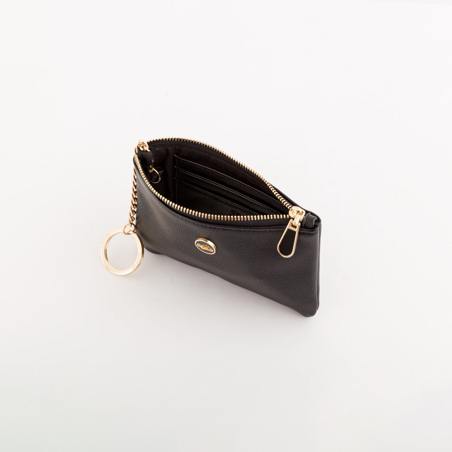 Coin purse with key ring accessory  -  Opale v1