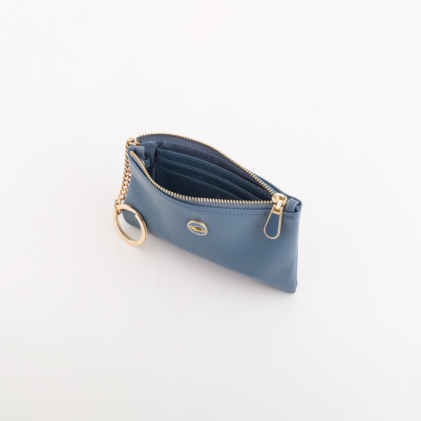 Coin purse with key ring accessory  -  Opale v1