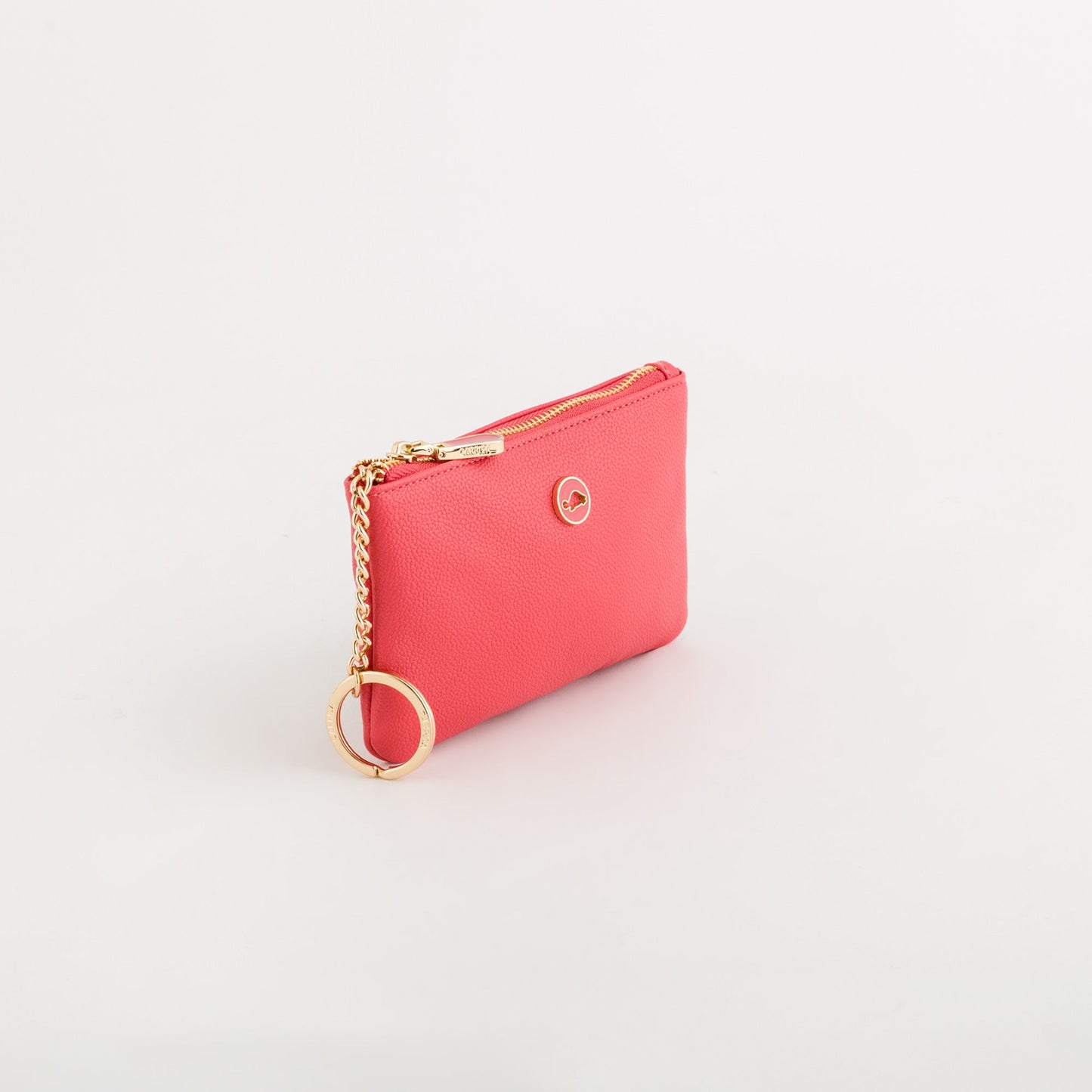 Coin purse with key ring accessory  -  Opale v1