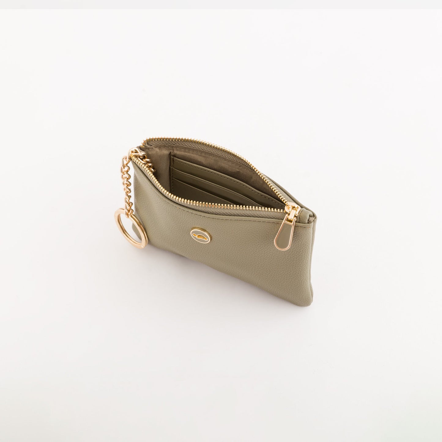 Coin purse with key ring accessory  -  Opale v1