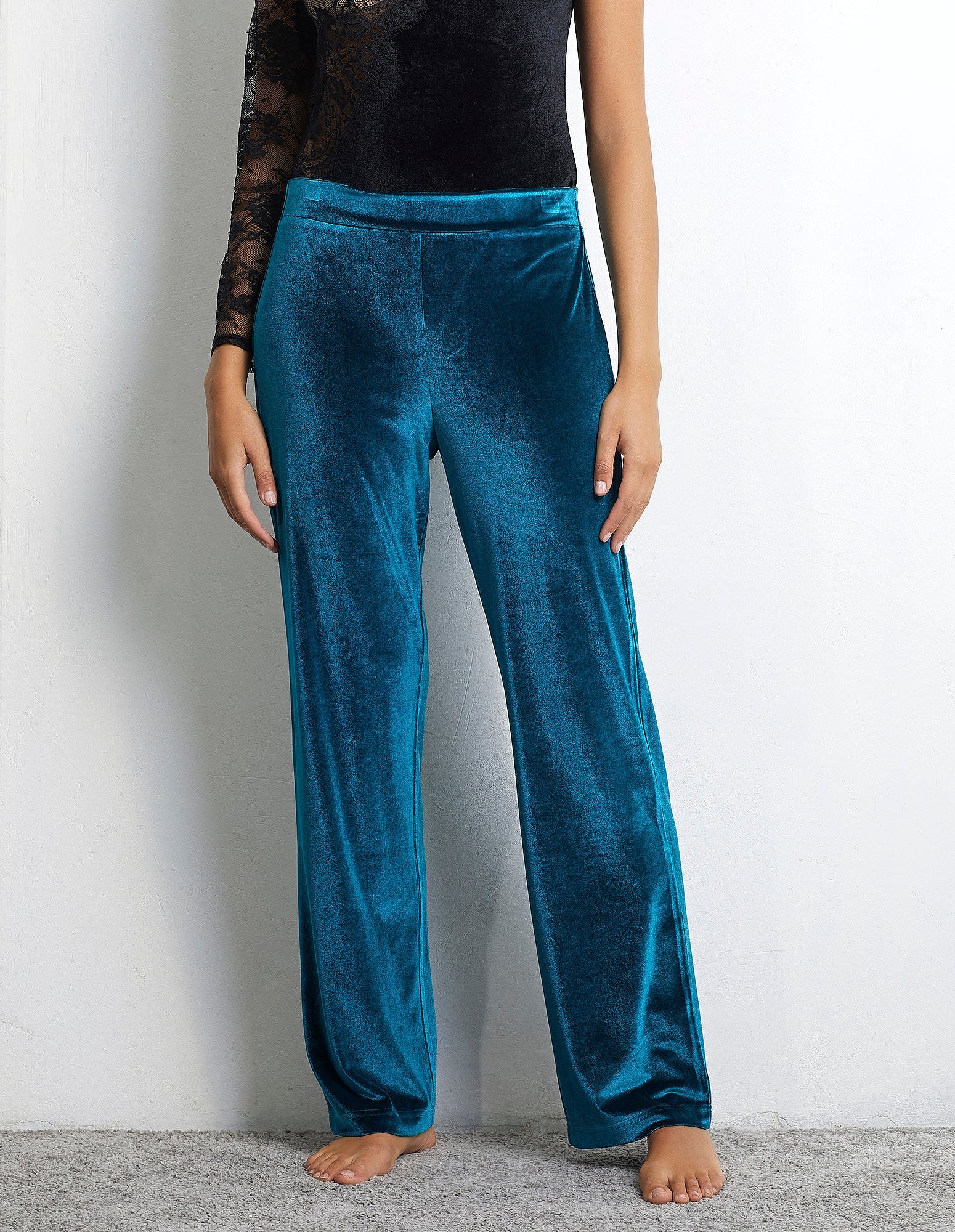 Velvet Party - Woman Full-long trousers