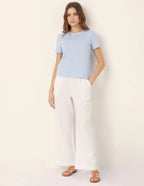 Cotton / Linen - Full-long trousers