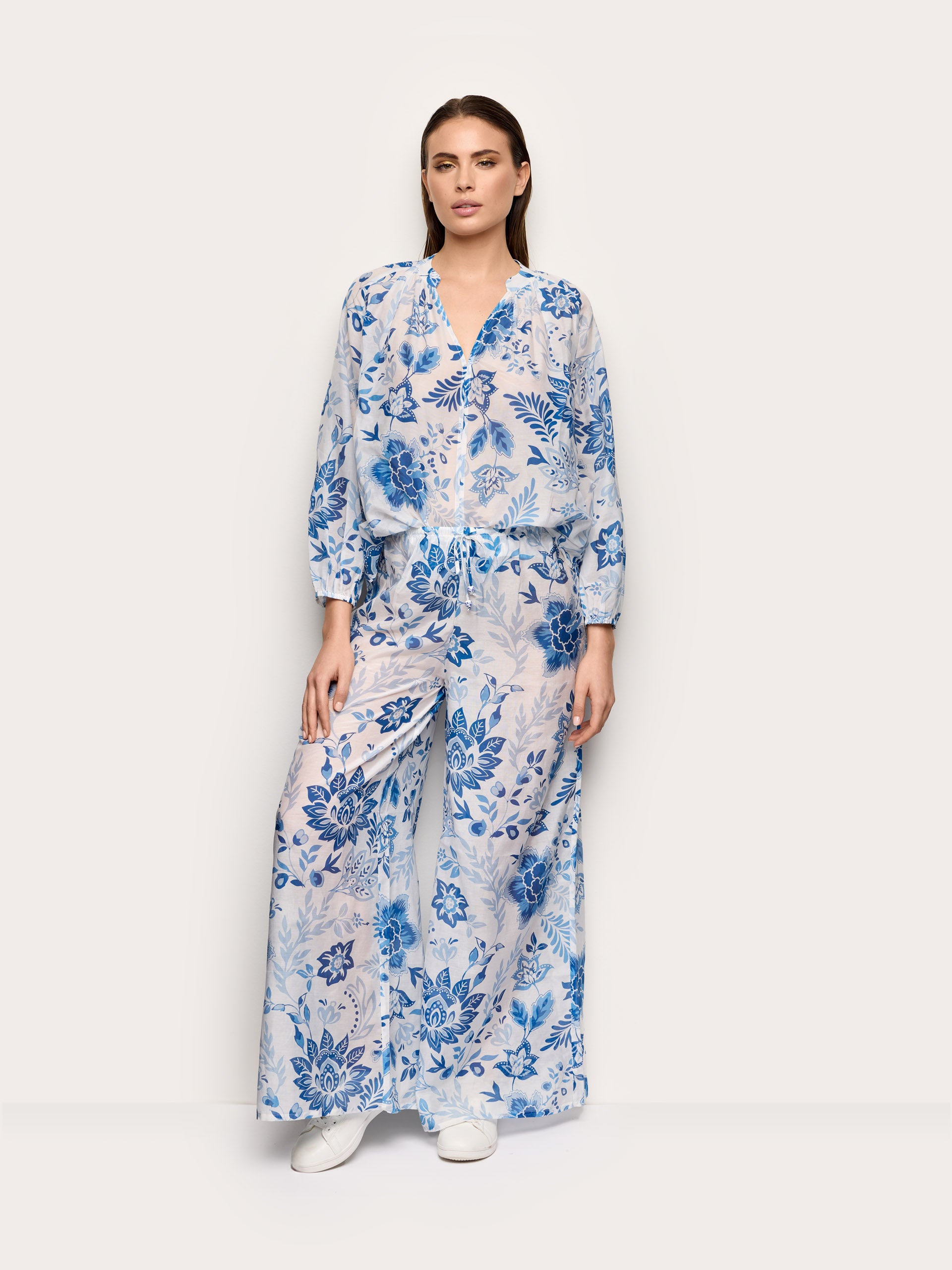 Greta Silk Blend - Full-long trousers