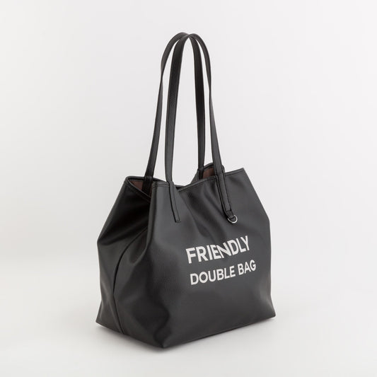 Reversible shopping bag   -  Friendly double bag