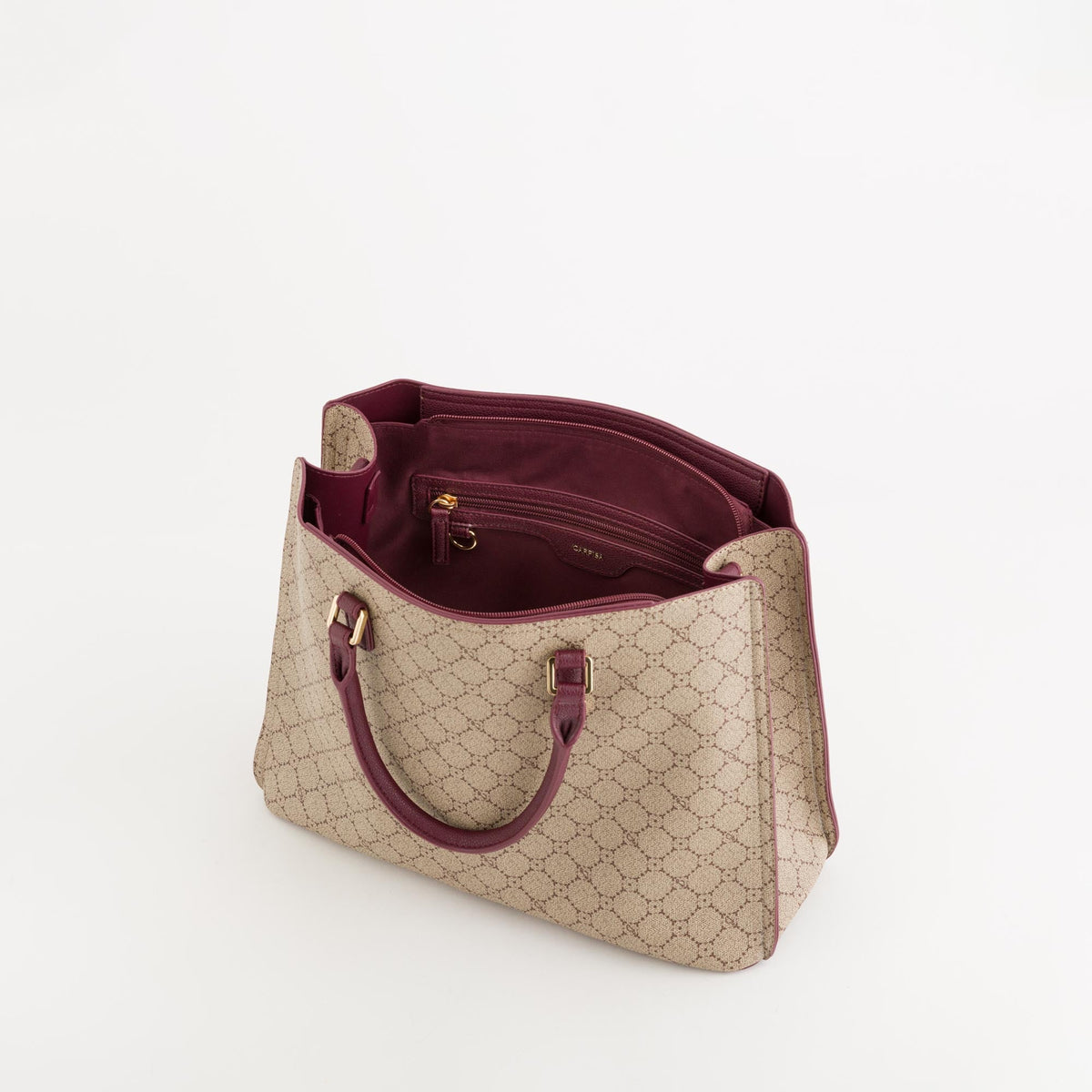 Carpisa Crna Gora – Diana fall - Women's Handbag – Taupe/Wine – BSD55201546 – Image 2