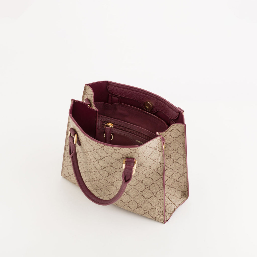 Carpisa Crna Gora – Diana fall - Women's Handbag – Taupe/Wine – BSD55202546 – Image 2
