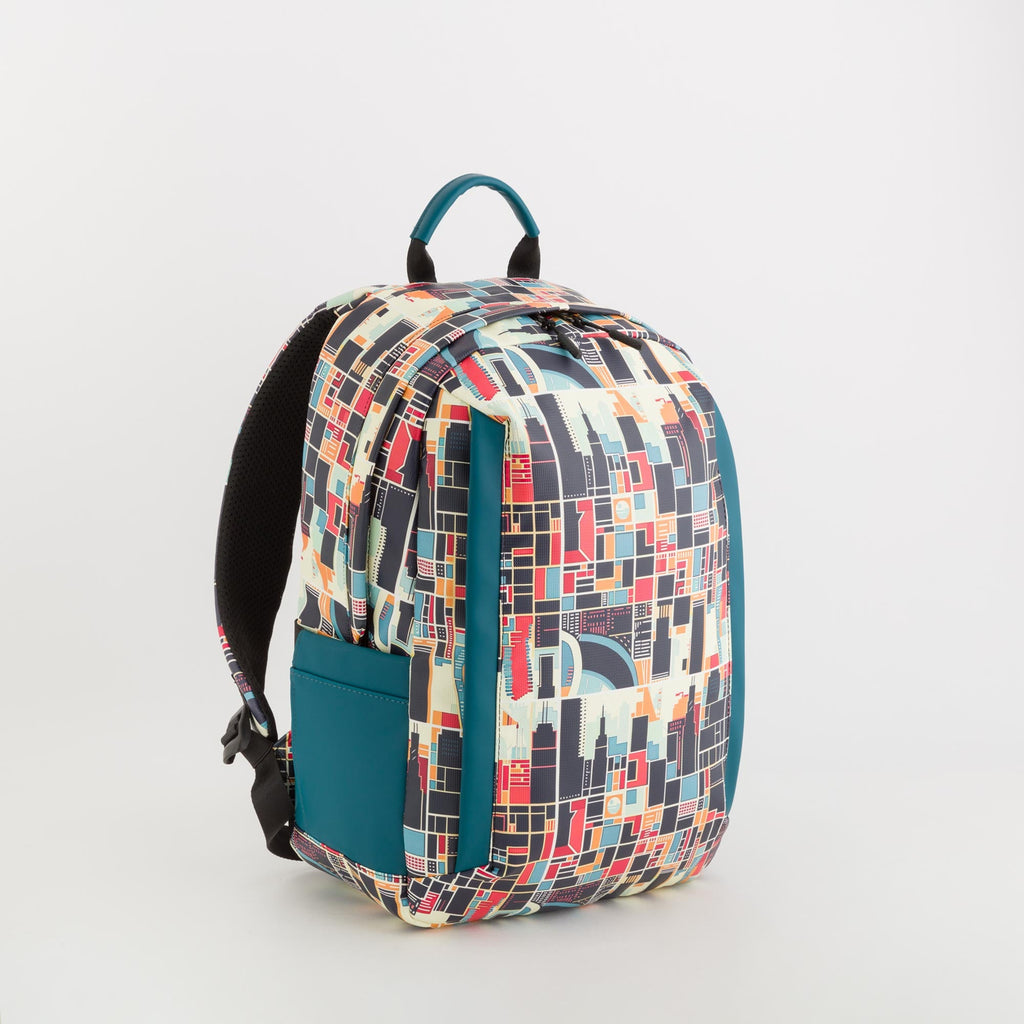 Carpisa Crna Gora – Houston go v2 - Men's Backpack – Teal/Multicolour – BSD60801546 – Image 1