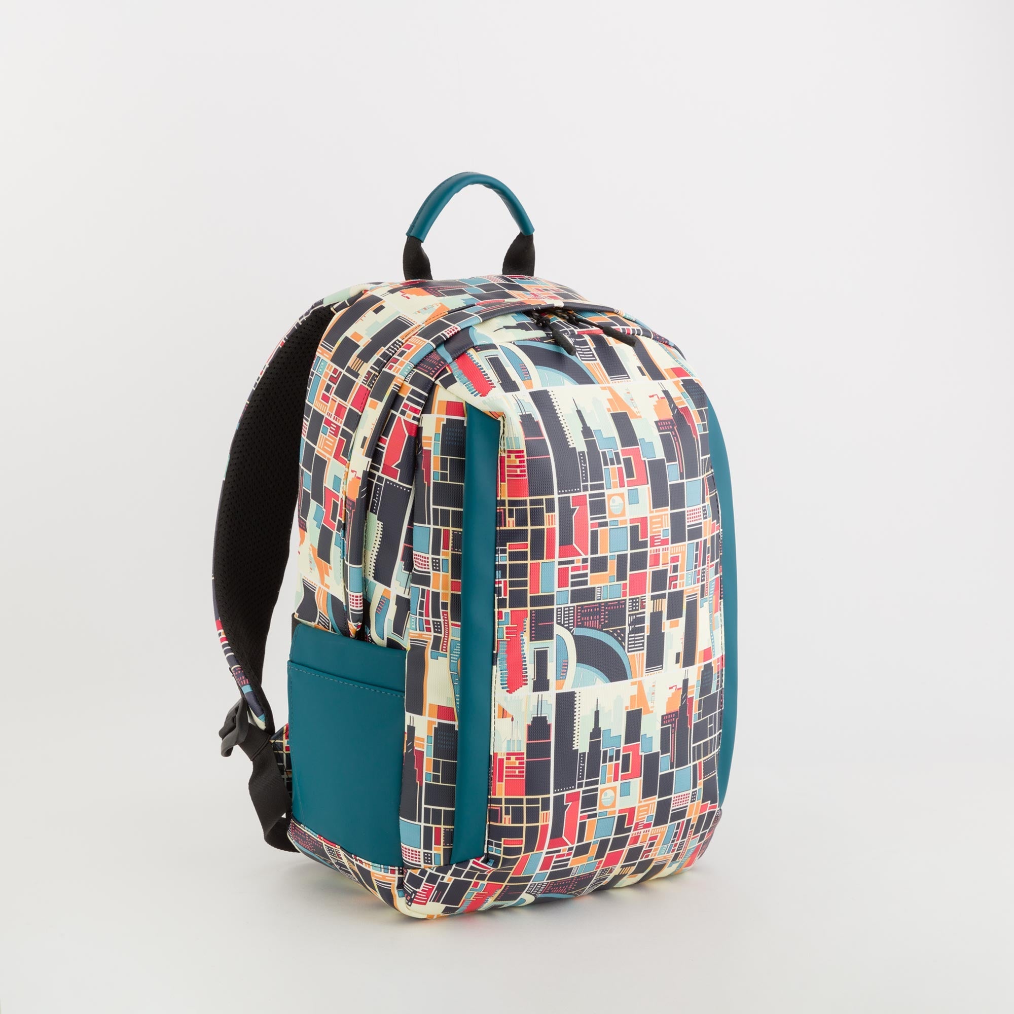 Carpisa Crna Gora – Houston go v2 - Men's Backpack – Teal/Multicolour – BSD60801546 – Image 1