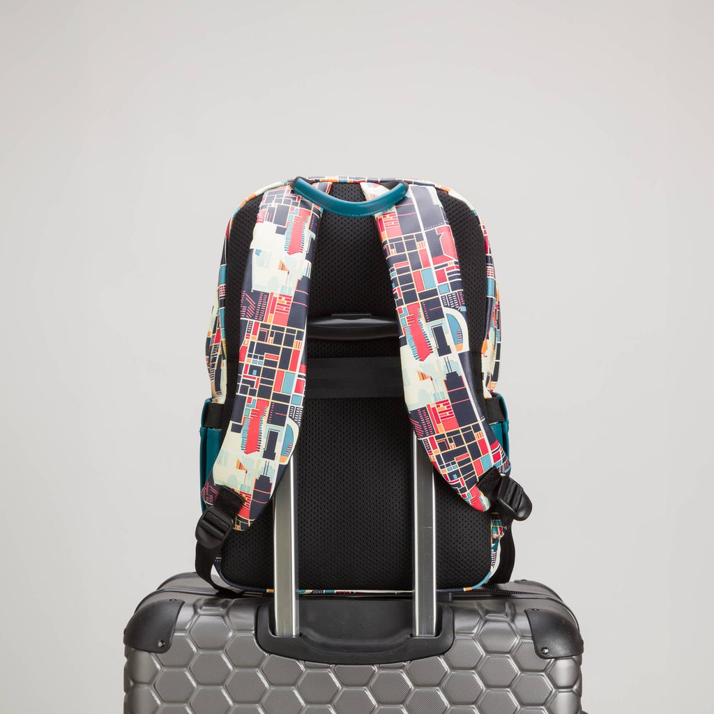 Carpisa Crna Gora – Houston go v2 - Men's Backpack – Teal/Multicolour – BSD60801546 – Image 2