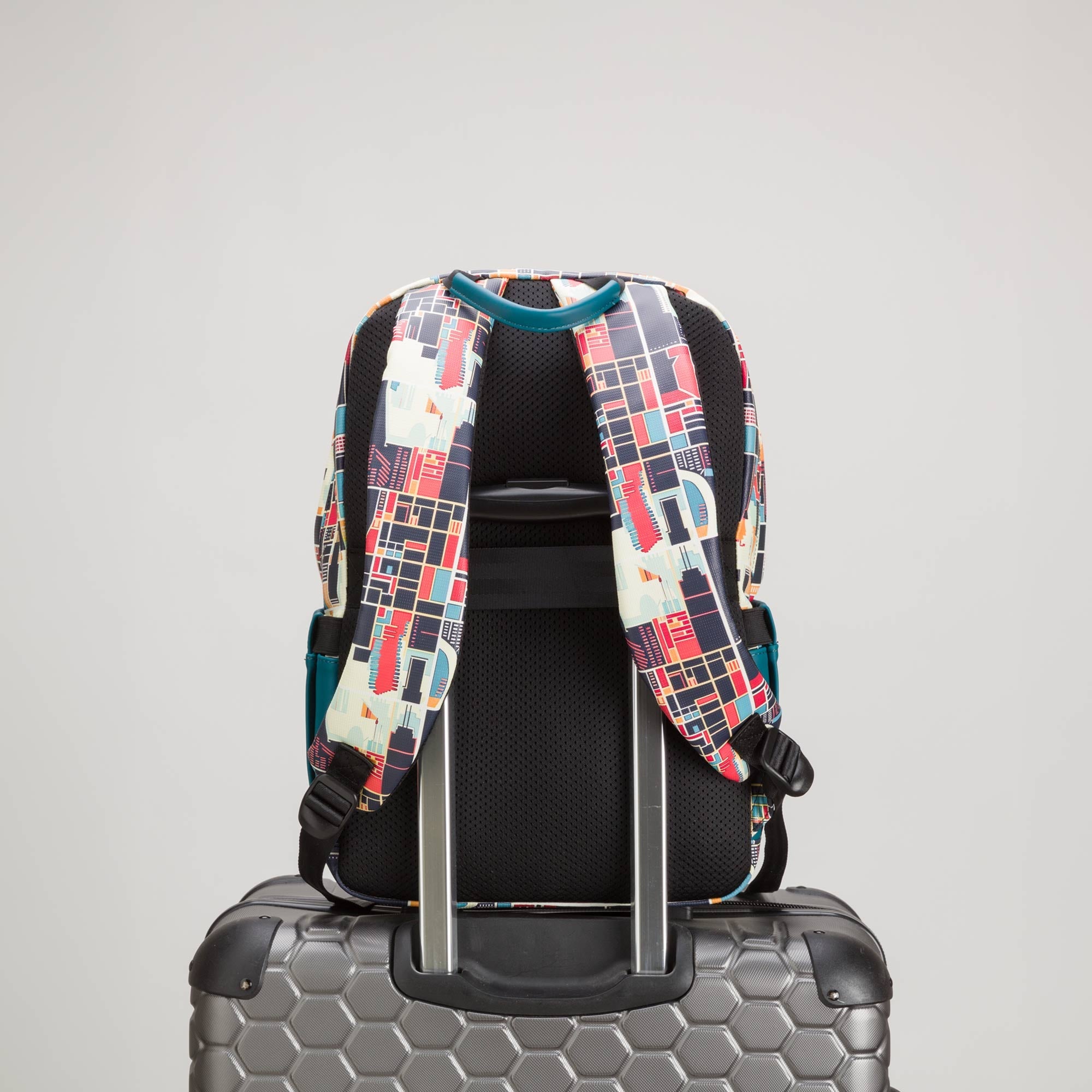 Carpisa Crna Gora – Houston go v2 - Men's Backpack – Teal/Multicolour – BSD60801546 – Image 2