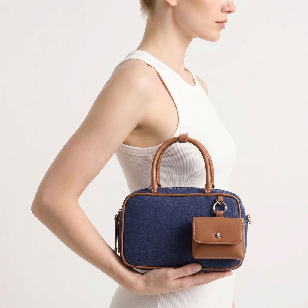 Carpisa Crna Gora – Marian v2 - Women's Briefcase – Blue Denim/Multicolour – BTD41202446 – Image 3