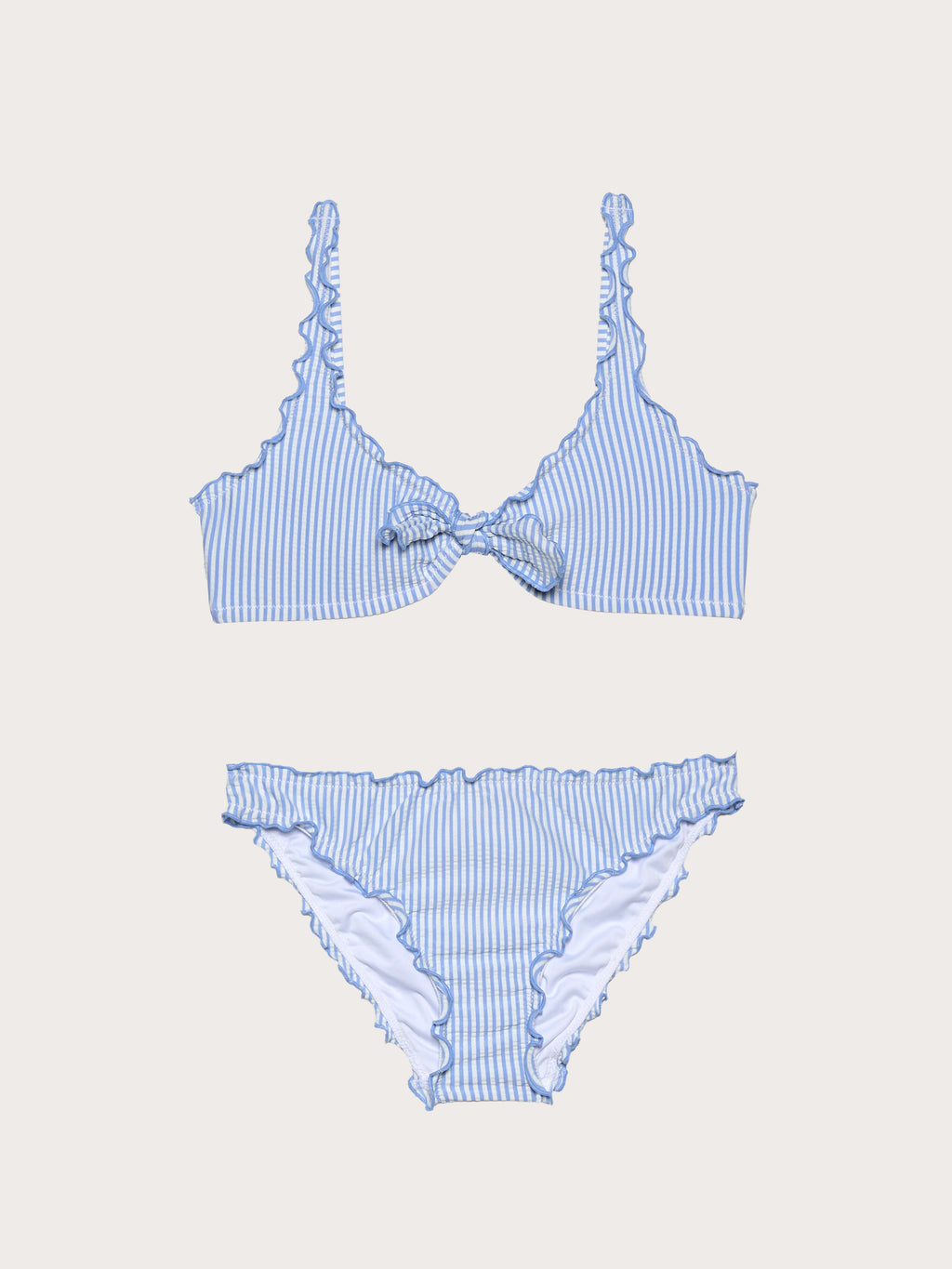 Seersucker - Brassiere bikini+briefs