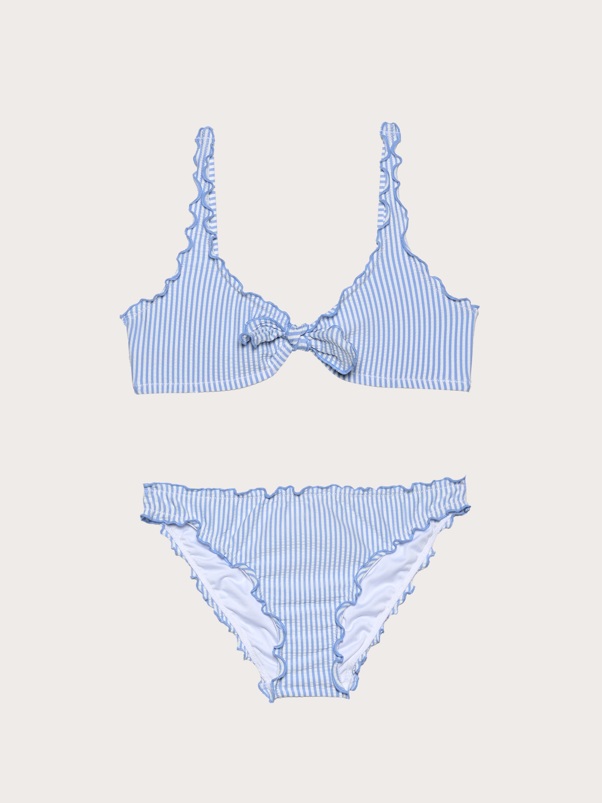 Seersucker - Brassiere bikini+briefs
