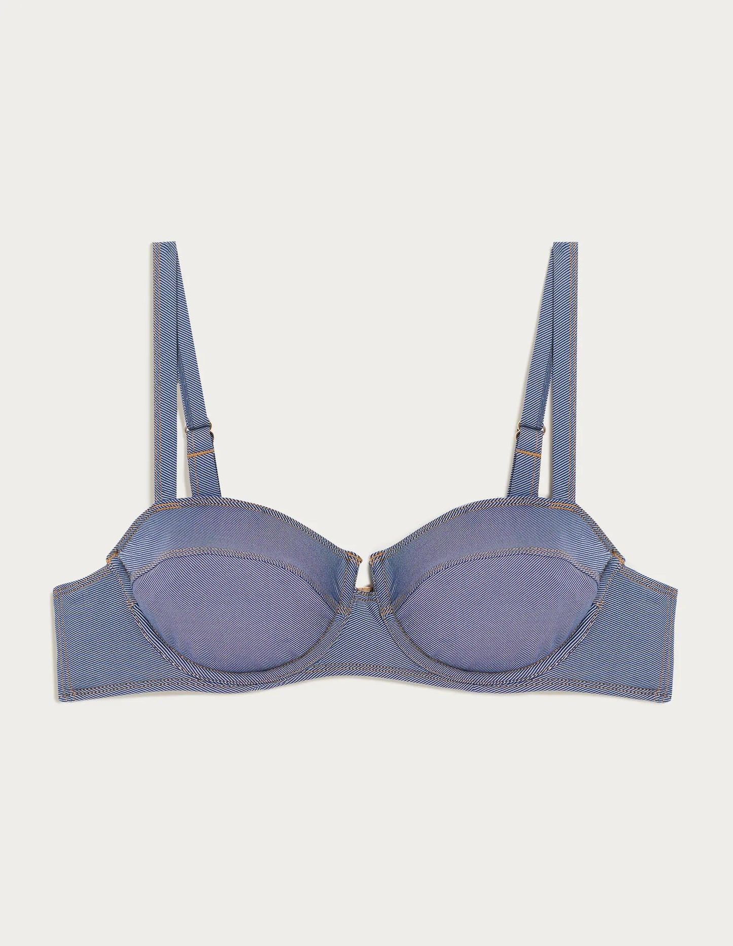 Balconette bk bra - Denim