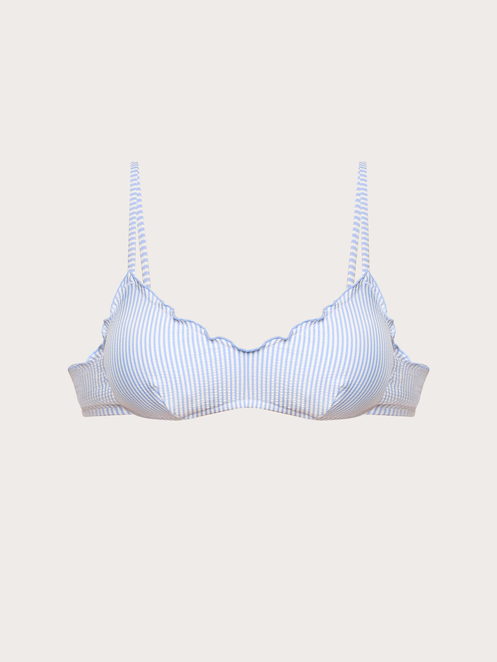 Seersucker - Padded bralette bikini b