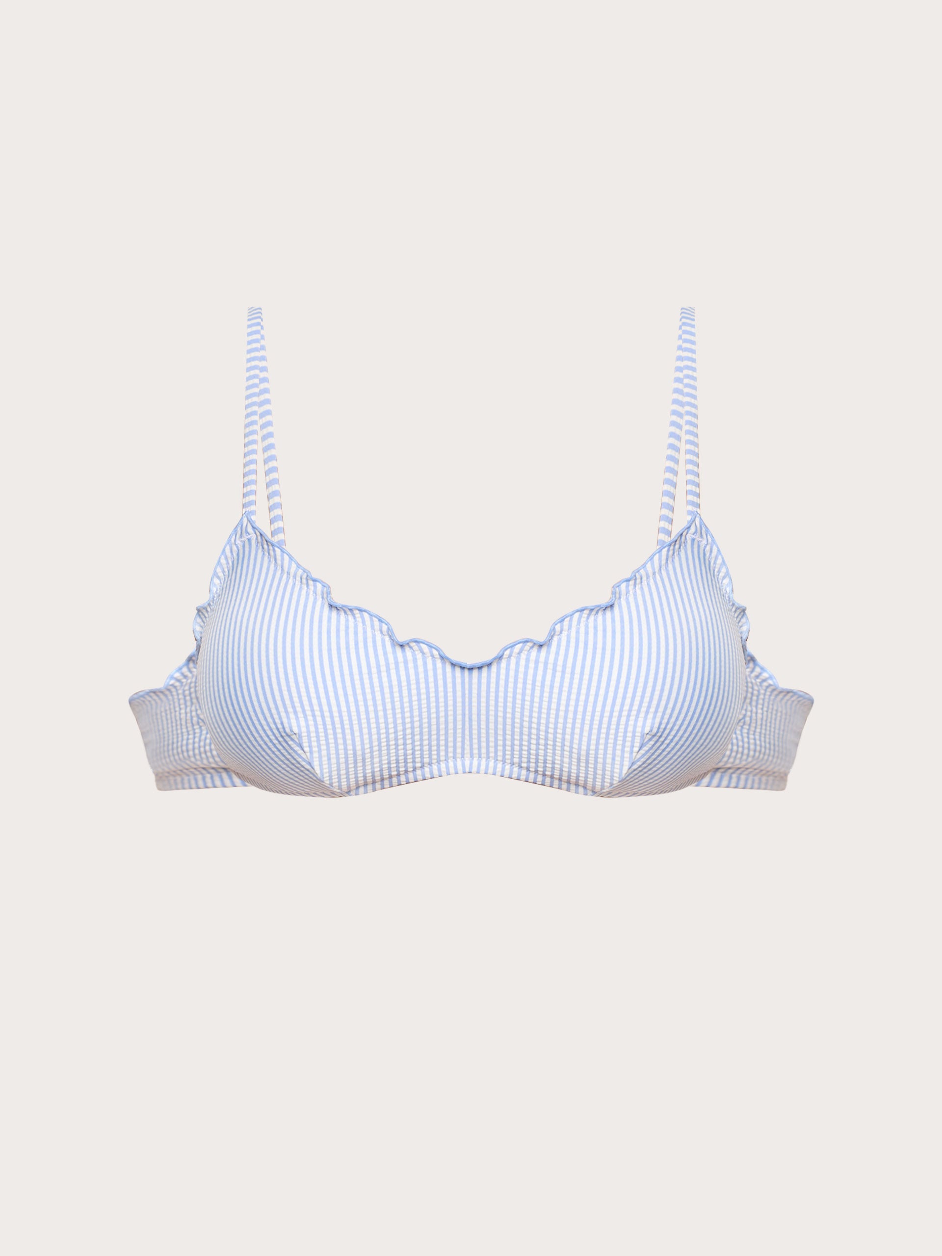 Seersucker - Padded bralette bikini b