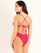 Bright - One-piece swimsuit w/removable cups