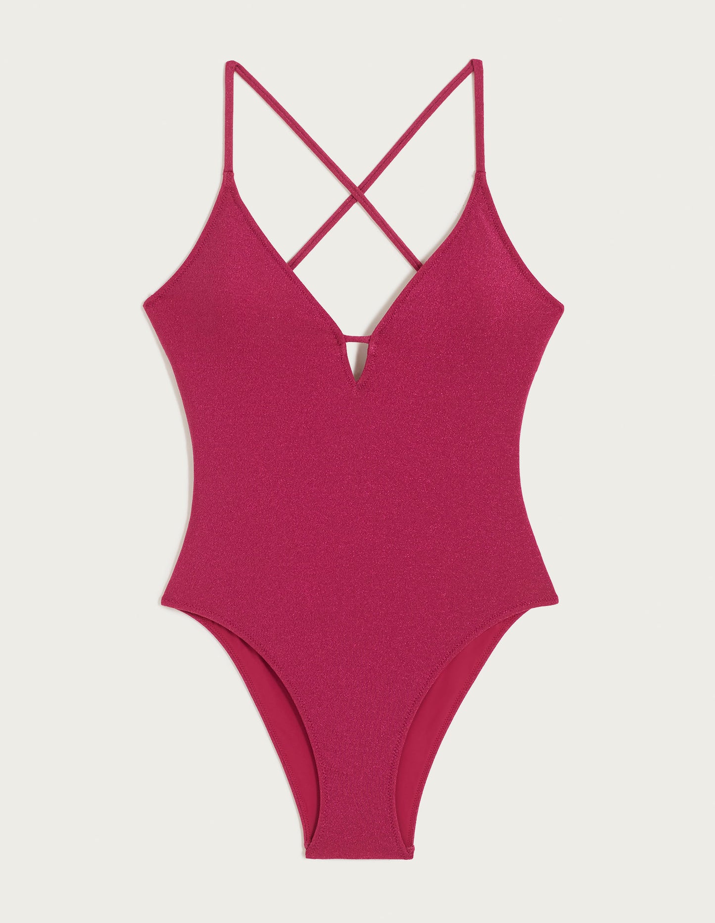 One-piece swimsuit w/remov. cup inserts - Bright