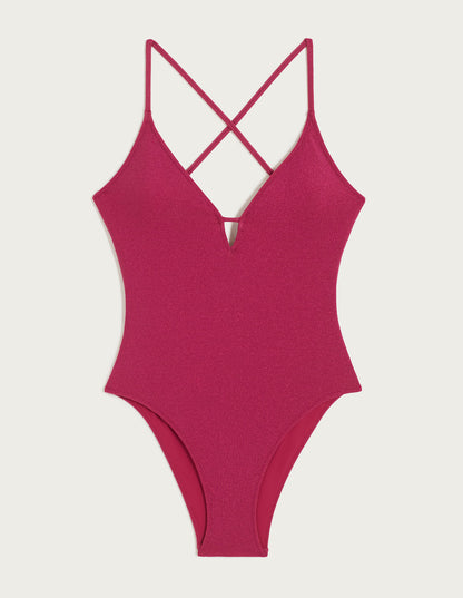 One-piece swimsuit w/remov. cup inserts - Bright