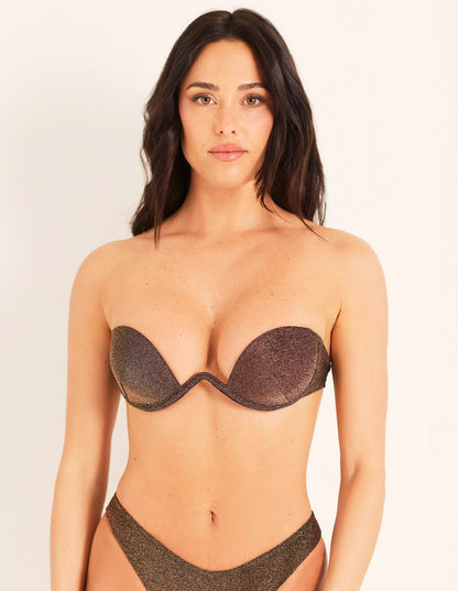 Padded bandeau bikini bra - Bright