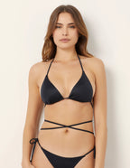 Essentials - Sliding triangle bikini bra w/removable cup inserts