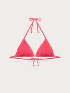 Textured - Sliding triang.bik.bra w/