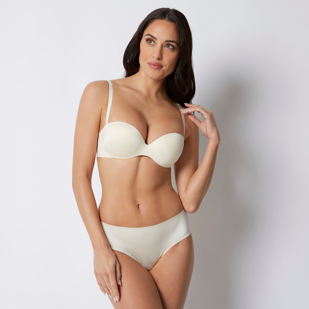 PRINCIPESSA - Postavljeni bandeau grudnjak u različitim veličinama korpi
